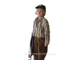 Camisa infantil de felpa camel